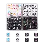 160Pcs 4 Styles Craft Style Acrylic Beads