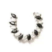 Brass Micro Pave Cubic Zirconia Beads