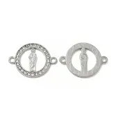 Alloy Connector Charms with Crystal Rhinestone