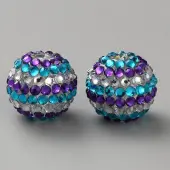 Resin Rhinestone Beads