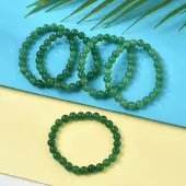 Natural Malaysia Jade Bead Stretch Bracelets