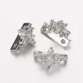 Electrophoresis Brass Cubic Zirconia Pendants