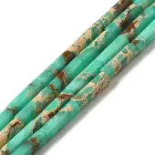 Synthetic Imperial Jasper Dyed Beads Strands