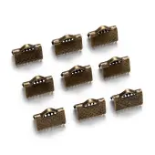 Iron Ribbon Crimp Ends