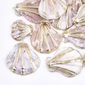 Electroplate Sea Shell Pendants