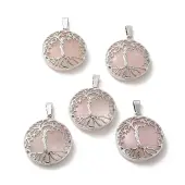 Natural Rose Quartz Pendants