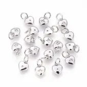 Brass Micro Pave Cubic Zirconia Charms