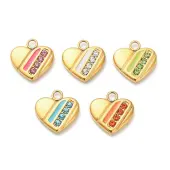 304 Stainless Steel Enamel Pendants