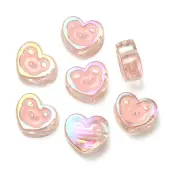 UV Plating Rainbow Iridescent Acrylic Enamel Beads