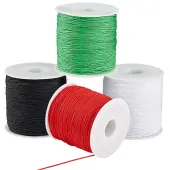 AHADERMAKER 4 Rolls 4 Colors Nylon Thread