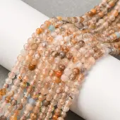 Natural Rutilated Quartz Beads Strands