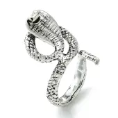 Snake Alloy Open Cuff Rings