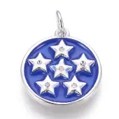Brass Enamel Pendants