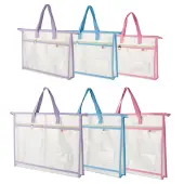 6Pcs 6 Styles Rectangle PVC File Pockets