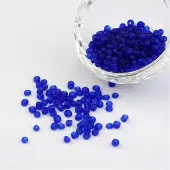 6/0 Frosted Round Glass Seed Beads