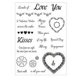 Valentine's Day Love Silicone Stamps