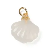 Natural White Agate Pendants