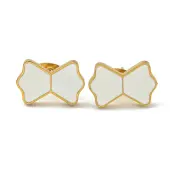 Ion Plating(IP) Bowknot 304 Stainless Steel Stud Earrings