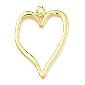 Heart Rack Plating Brass Big Pendants