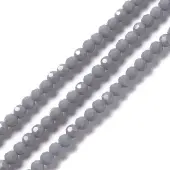 Faceted(32 Facets) Glass Beads Strands
