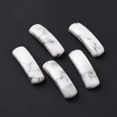 Natural Howlite Connector Charms