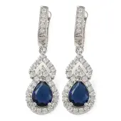 Gourd Rack Plating Brass Micro Pave Cubic Zirconia Hoop Earrings