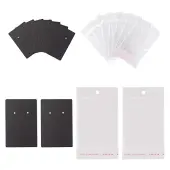 200Pcs 2 Style Cardboard Display Cards and OPP Cellophane Bags