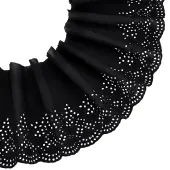US 5 Yards Cotton Embroidery Flower Lace Ribbons