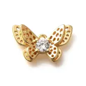 Brass Micro Pave Cubic Zirconia Pendants