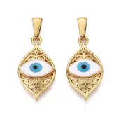 304 Stainless Steel & Enamel Pendants