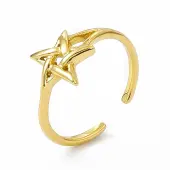 Ion Plating(IP) 304 Stainless Steel Open Cuff Ring for Women