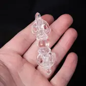 Natural Quartz Crystal Carved Vajra Figurines for Home Desktop Decoration