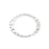 Brass Textured Hollow Oval Links