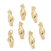 Brass Micro Pave Cubic Zirconia Pendant