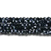 Transparent Electroplate Glass Beads Strands