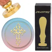 Brass Wax Seal Stamps with Wood Handle