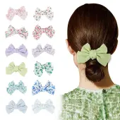 4Bags 4 Colors Cloth Bowknot Alligator Hair Clips