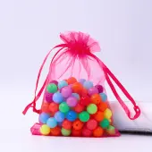 Rectangle Organza Drawstring Bags