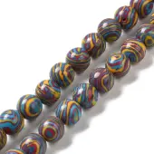 Synthetic Malachite Dyed Beads Strands