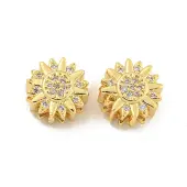 Brass Micro Pave Clear Cubic Zirconia Multi-Strand Links