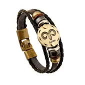 Braided Cowhide Cord Multi-Strand Bracelets