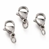 Tarnish Resistant 304 Stainless Steel Lobster Claw Clasps