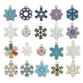Christmas Alloy Enamel Pendants