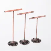 3 Pcs T Bar Iron Earring Displays Sets