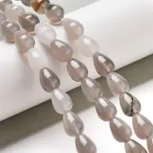 Natural Grey Agate Beads Strands
