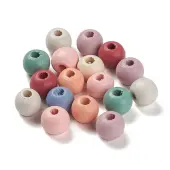 Spray Painted Natural Maple Wood Beads