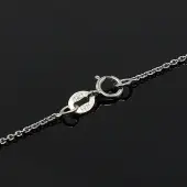 Anti-Tarnish Trendy Unisex Rhodium Plated 925 Sterling Silver Cable Chains Necklaces