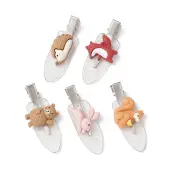 Forest Animal Theme Opaque Resin Alligator Hair Clips