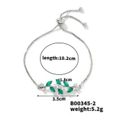 Fashionable European and American Style Rhinestone Slider Bracelets
