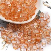 Spray Painted Glass Seed Beads